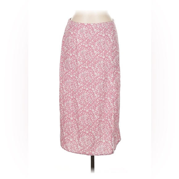 Modcloth Pink Floral Skirt - Picture 2 of 9